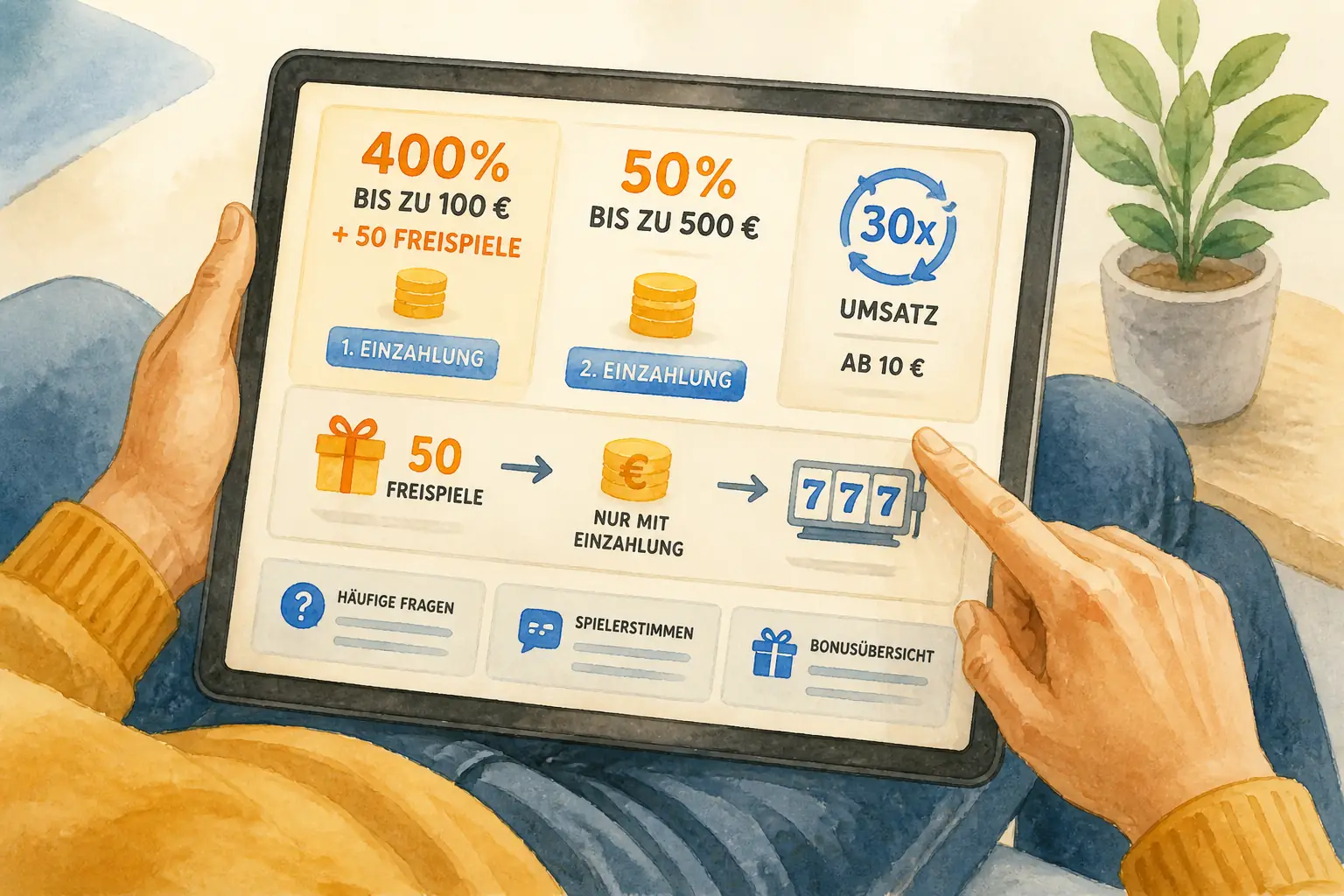 30Bet Casino Freispiele – 50 FS im Willkommenspaket visual guide for 30Bet Casino